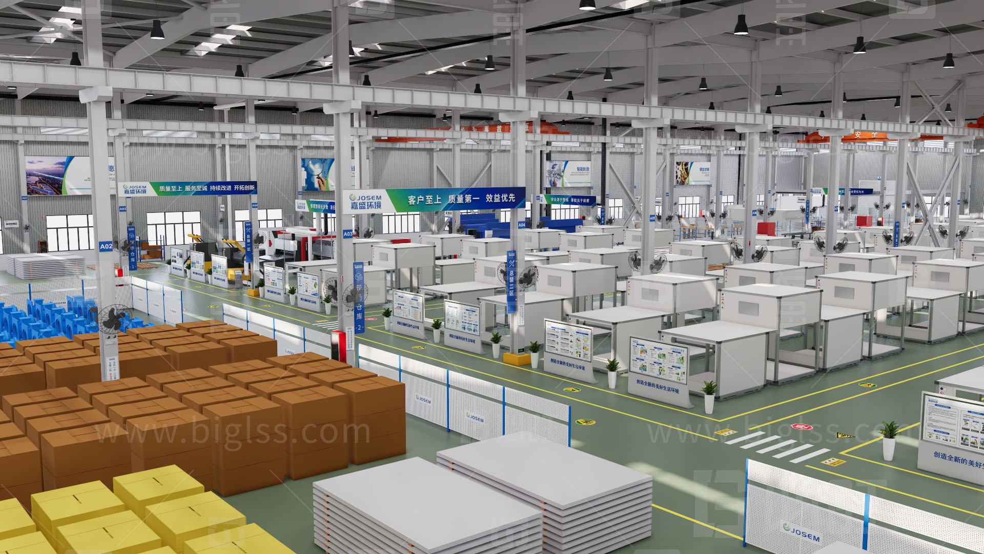 工廠目視化，車間目視化，目視化設(shè)計(jì)，空間設(shè)計(jì)