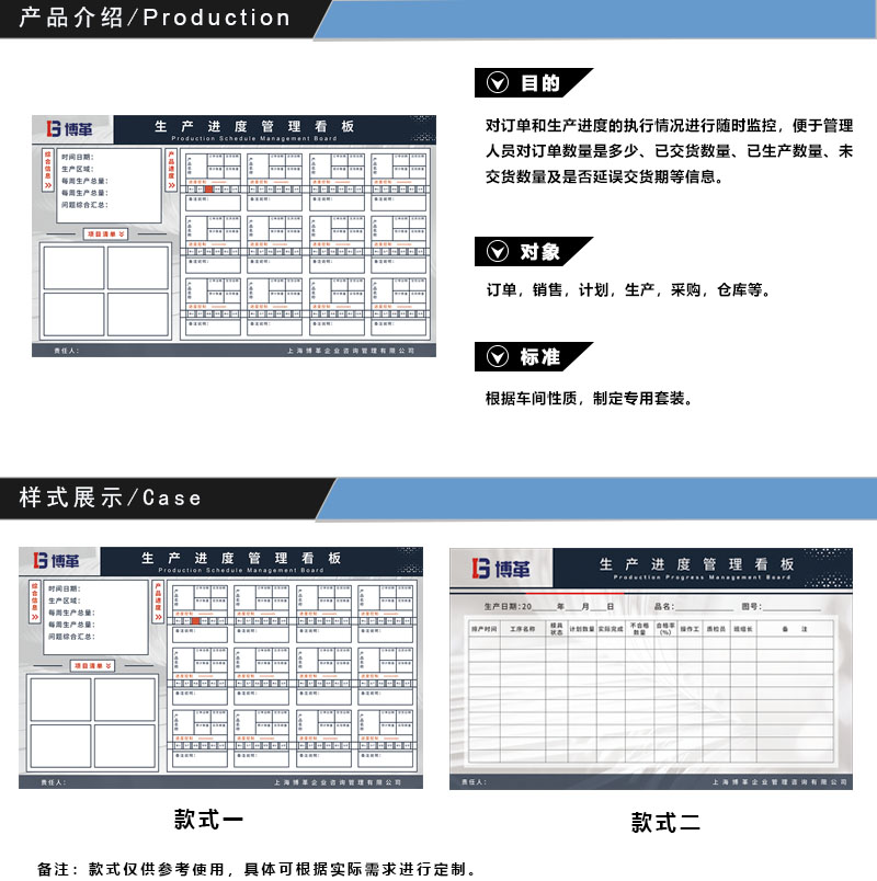 生產(chǎn)進度管理看板 生產(chǎn)進度管理看板